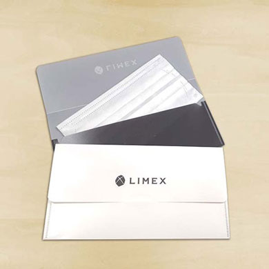 LIMEX（ライメックス）フタ付抗菌マスクケース　0.15mm厚